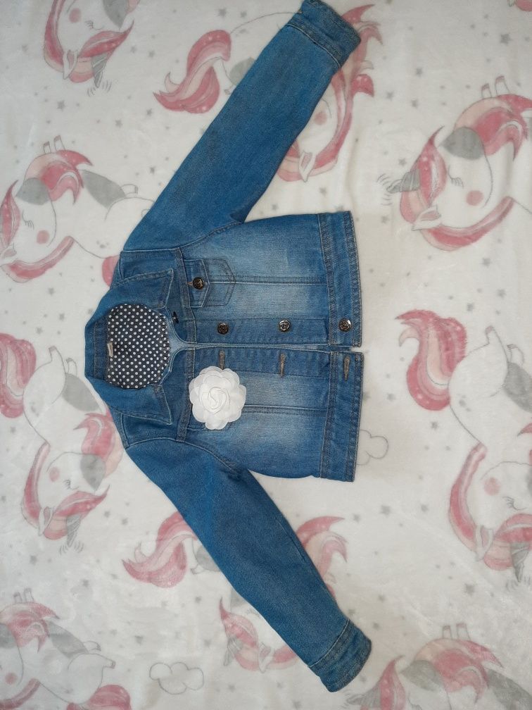 J.Nowa H&M kurtka jeansowa Tu 5-6 lat  110-116 cm