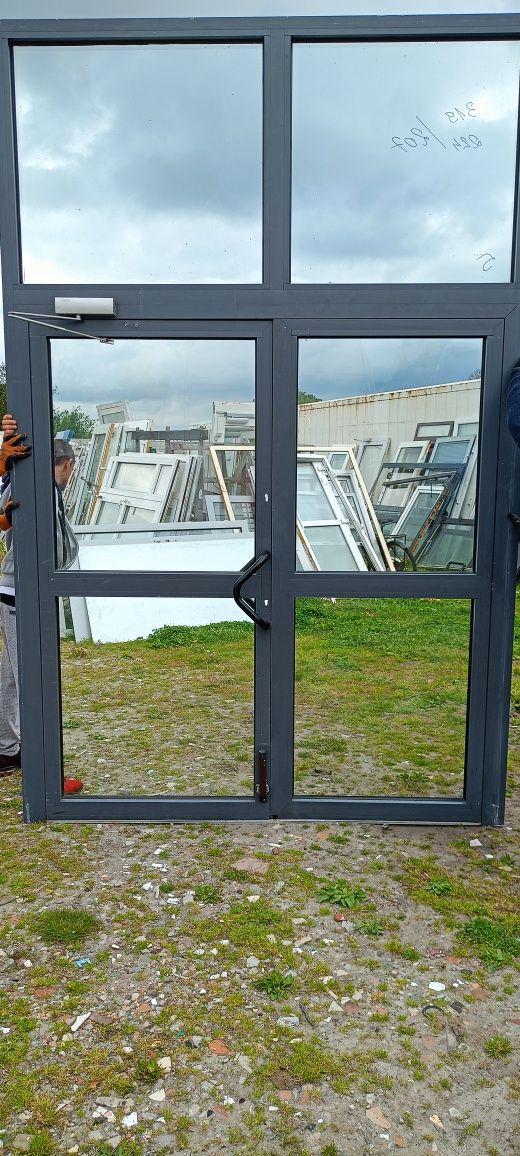 Drzwi aluminiowe używane z Niemiec super stan dostawa gratis cały Kraj