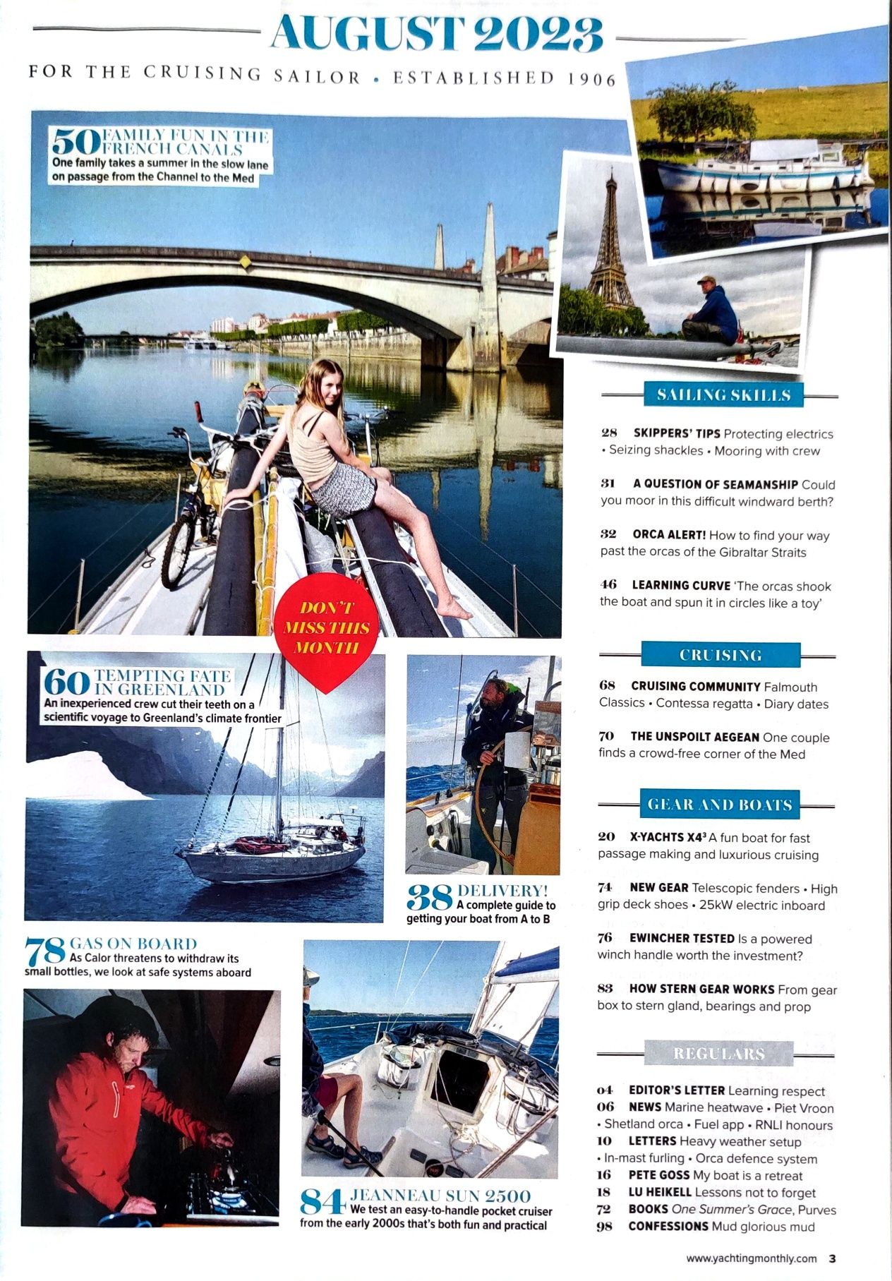 Magazyn Yachting Monthly nr 1418 jachty żeglarz łódki 
miesięcznik bra