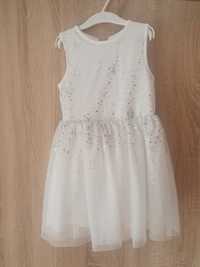 Sukienka biała - rozmiar 122