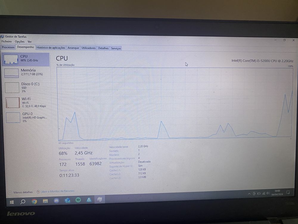 Computador Lenovo Thinkpad 12Gb Ram 1TB SSD