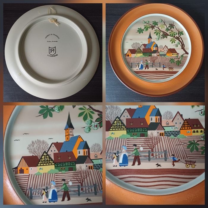Тарілки Schramberg " Пори року" Folkart. Germany.Вінтаж. 1970-80 pp