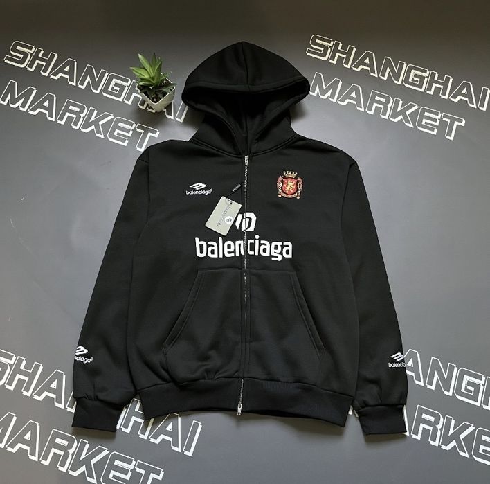 Кофта Balenciaga soccer zip hoodie