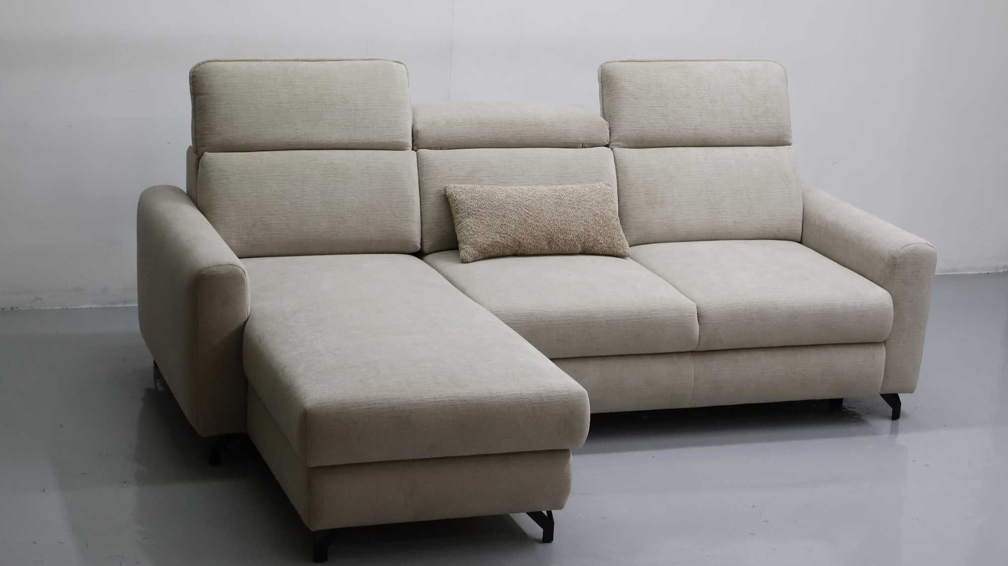 TDE DESIGN NAROŻNIK funkcja spania pojemnik regulowane oparcie SOFA