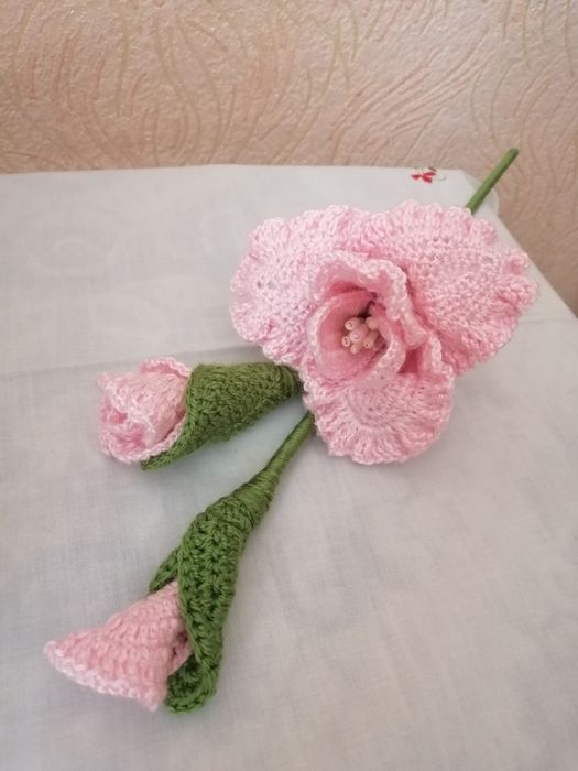 Декор. Вязаные цветы