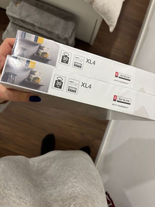 2x Prateleira de fixação invisível branco - SELADO