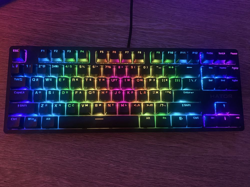 Клавіатура HATOR Rockfall 2 TKL Mecha Orange (HTK-520) Black