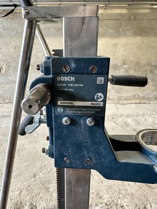 Zestaw Wietrnica Bosch GDB 180 WE + Stojak GCR 180 + Korona diamentowa