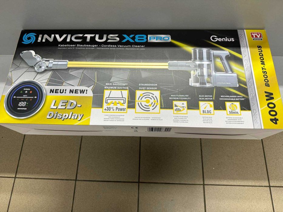 Genius Invictus X8 Pro, 400 Вт Беспроводной Пылесос НОВЫЙ!