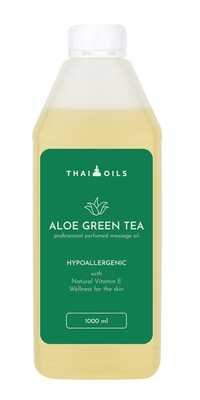 Професійна масажна олія  Aloe green tea 1000 ml