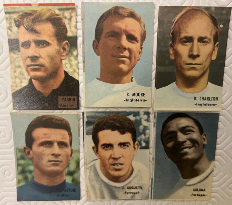 Cromos de futebol do mundial de 66