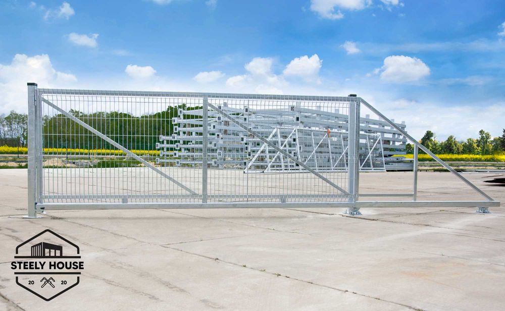 Brama Przesuwna wjazdowa ocynkowana solidna od producenta 4m