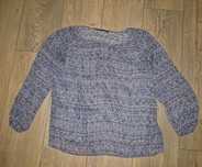 Blusa Zara azul transparente M
