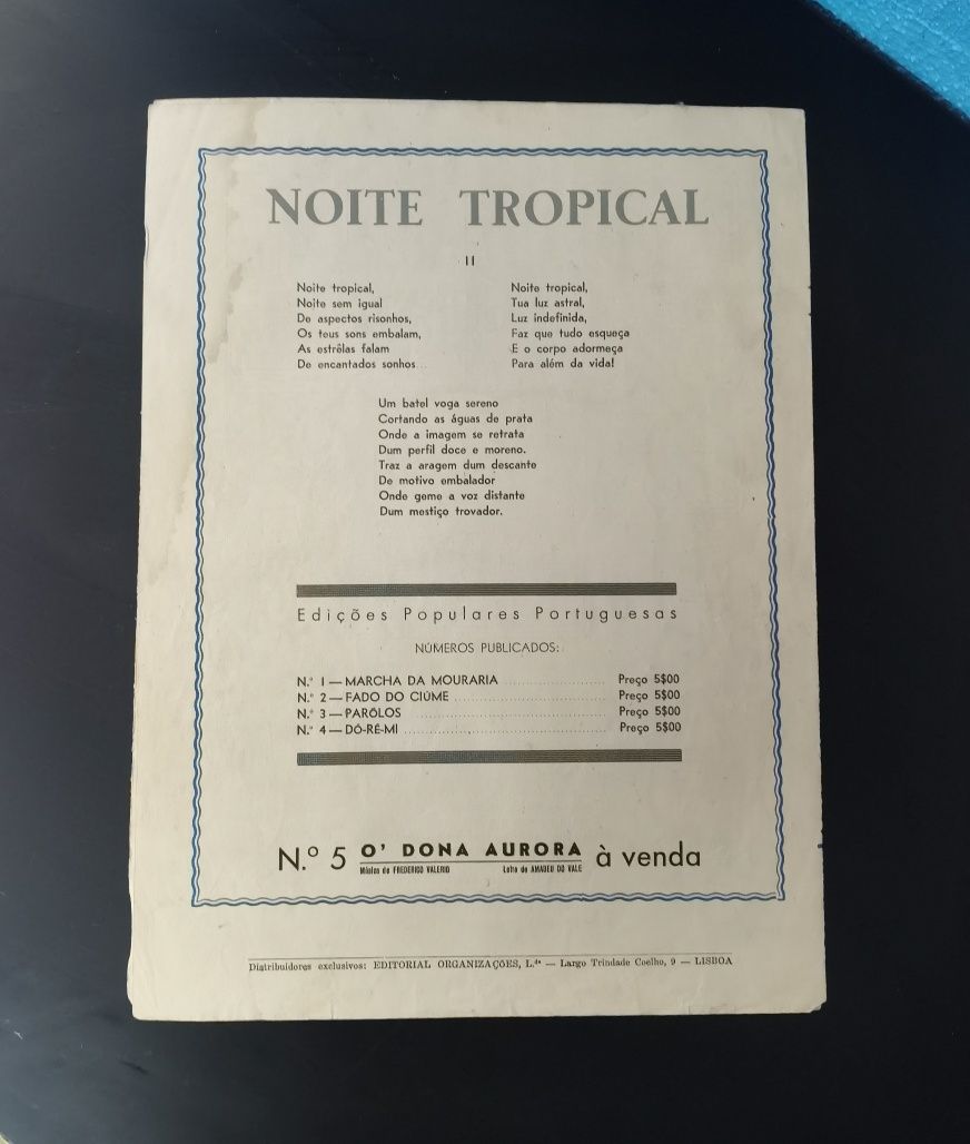 Pauta musica dos anos 40 - A menina da Rádio