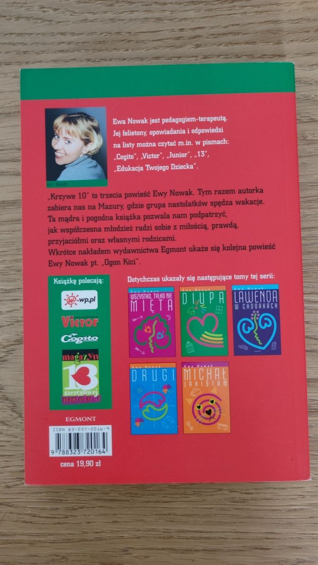 Krzywe 10 Ewa Nowak książka dla młodzieży