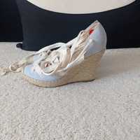 Espadryle na koturnie Stradivarius rozmiar 38