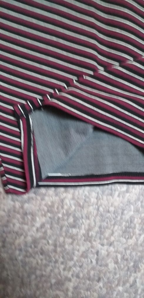 Spódnica bordowa w paski