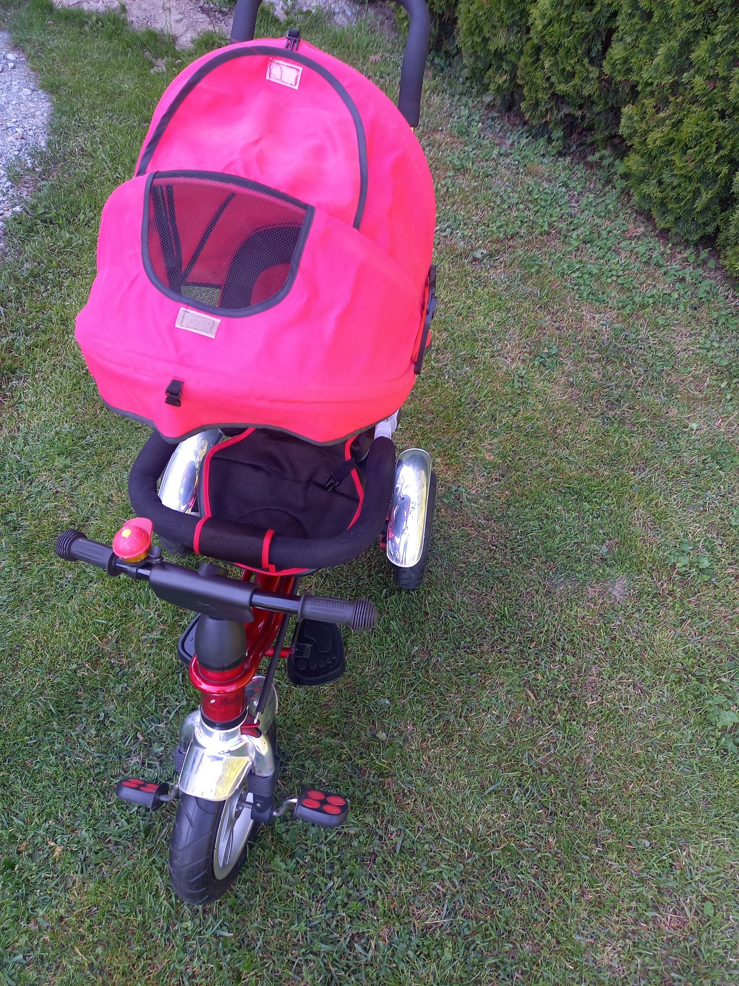 Rowerek 3w1 trójkołowy HELLO BABY do 40KG pompowane koła