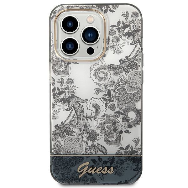 Etui Guess Porcelain Collection dla iPhone 14 Pro Max 6,7" Szary