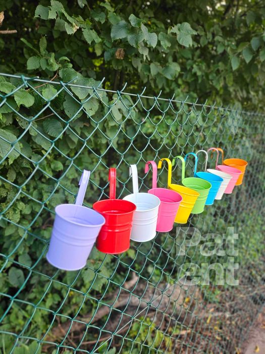 Doniczki kolorowe 10 sztuk na rośliny wiaty do ogrodu na balkon taras