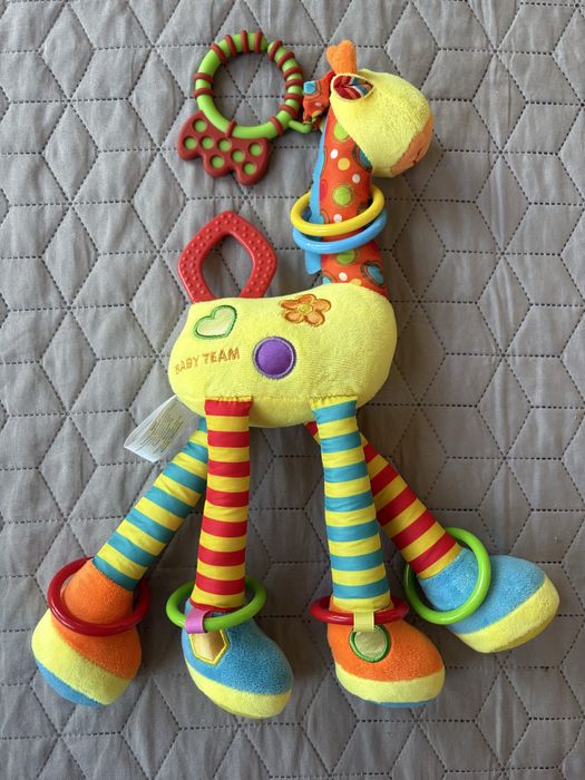 Жираф жирафік Baby team бебі тім гризунець підвіска брязкальце