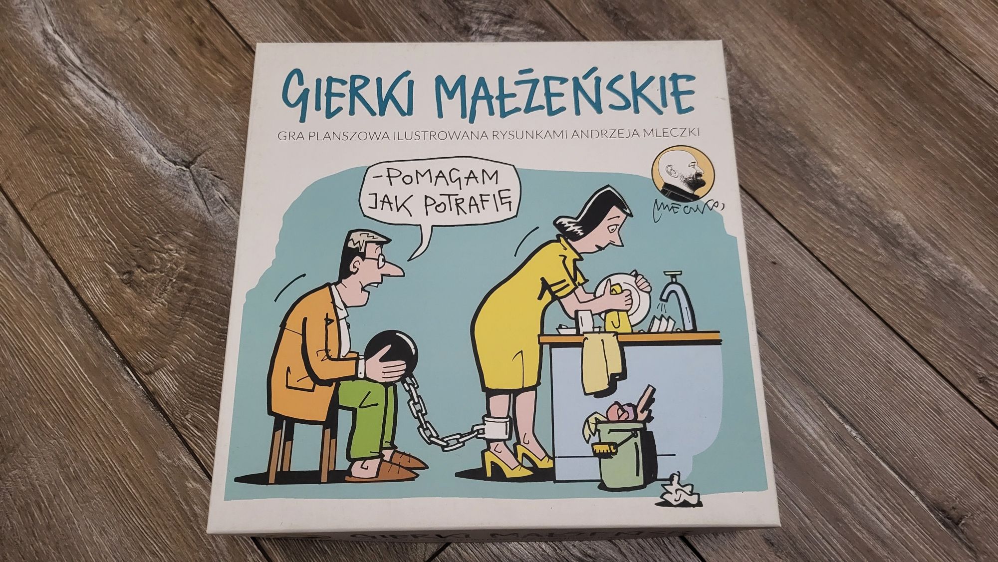 Gra planszowa Gierki Małżeńskie. Rys.i Andrzej Mleczko