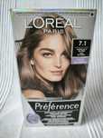 L'Oréal Préférence 7.1 popielaty blond farba do włosów