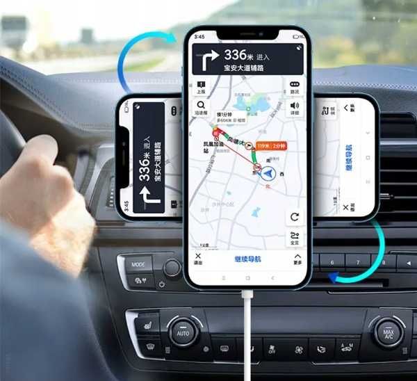 ŁADOWARKA BEZPRZEWODOWA 15W UCHWYT samochodowy kratka iphone mag safe