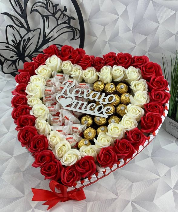 ШОК ЦІНА! Подарунок для дівчини / Подарунковий бокс з солодощами