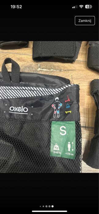OXELO zestaw ochraniaczy na S na kolana łokcie i nadgarstki