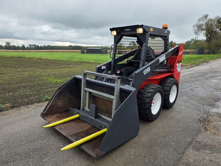 Ładowarka Bobcat Thomas 135S Mini ładowarka + Łyżka i Widły do bel