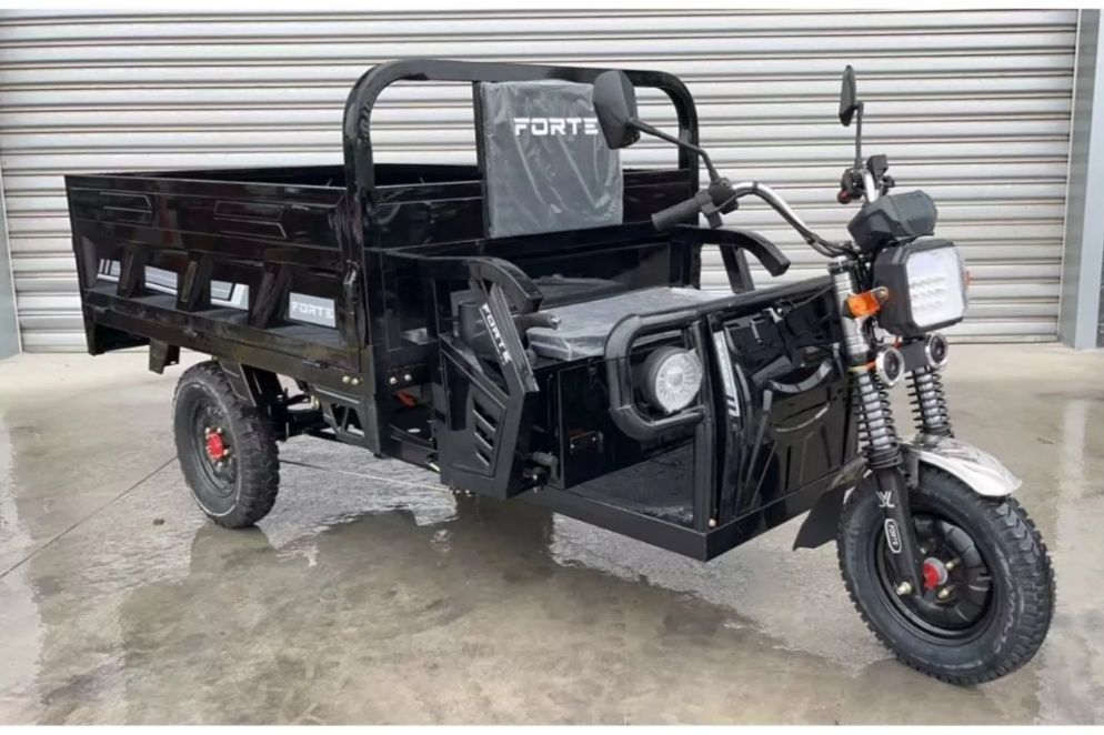 трицикл FORTE JB-1500 Чорний Вантажний електричний