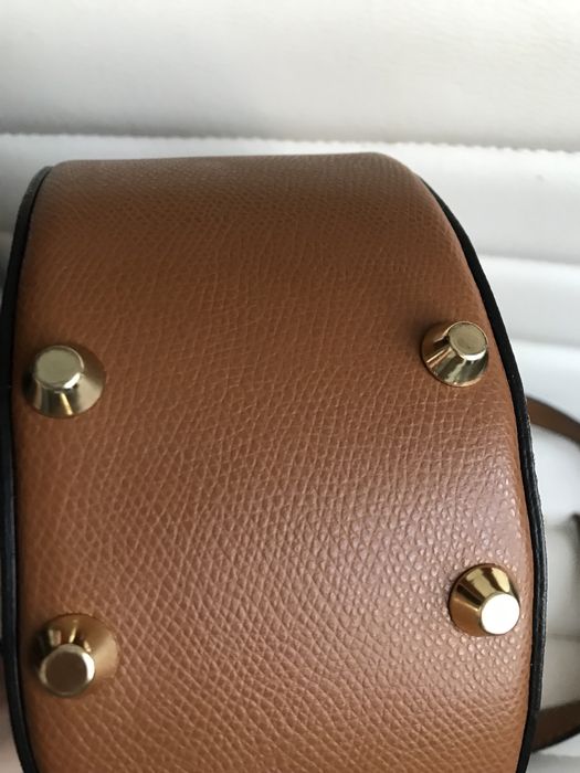 Torebka ze skóry naturalnej Marco Mazzini ciepły brąz