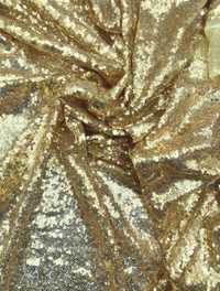 Tkanina złoto cekiny - 1,4mx6m