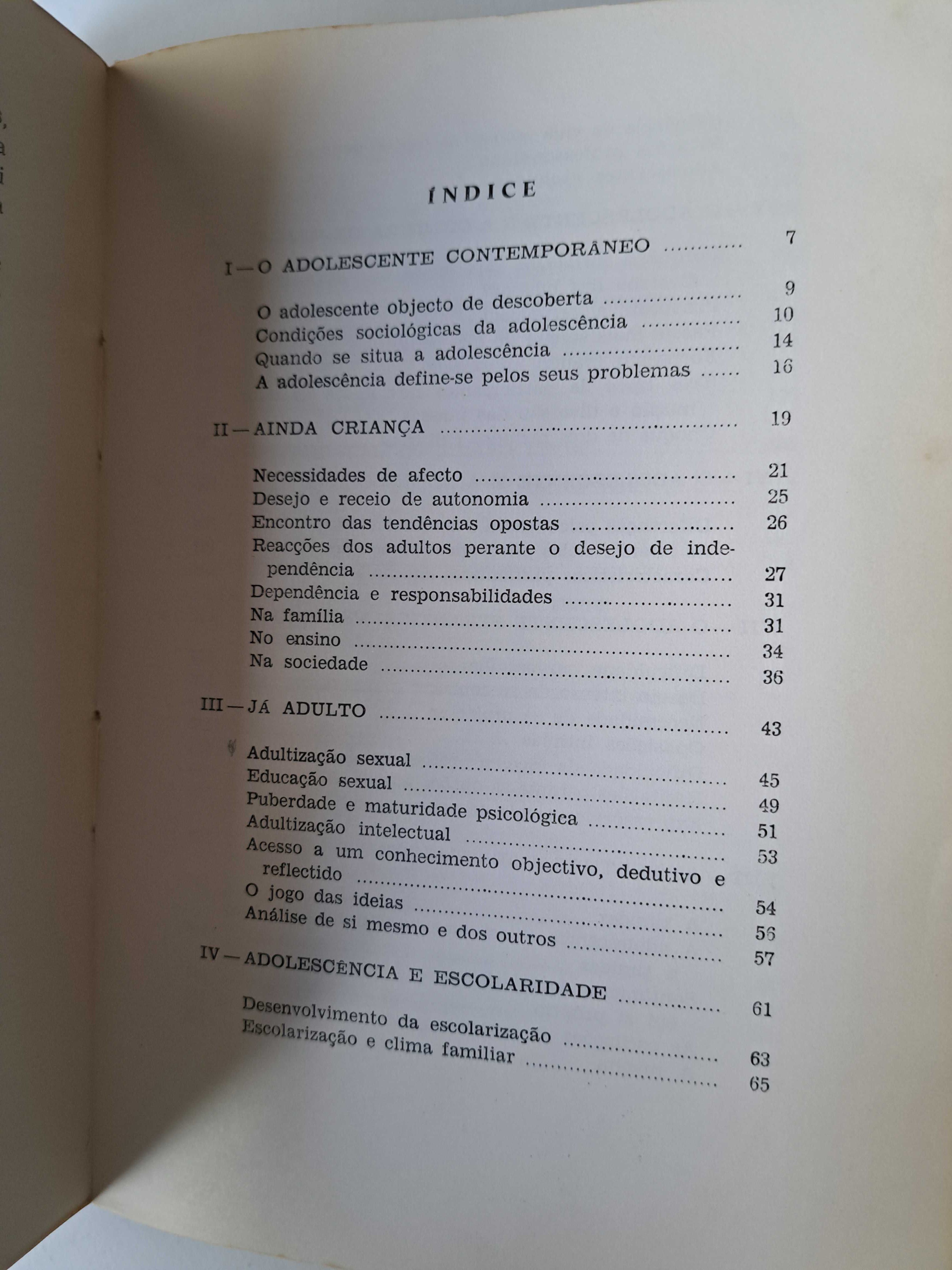 O tempo da adolescência - Guy Avanzini - Editorial Pórtico