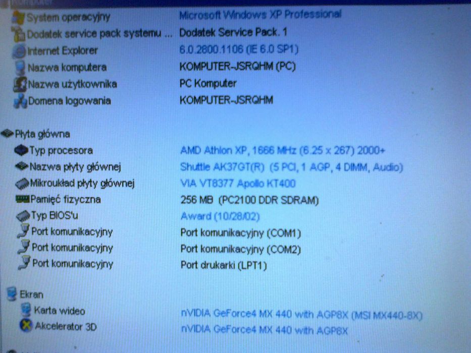 PC - Dla Jednego "SKARB" , Dla Drugiego 'ZŁOM" (Porty szeregowe)