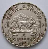 Brytyjska Afryka Wschodnia 1 shilling 1950 - lew