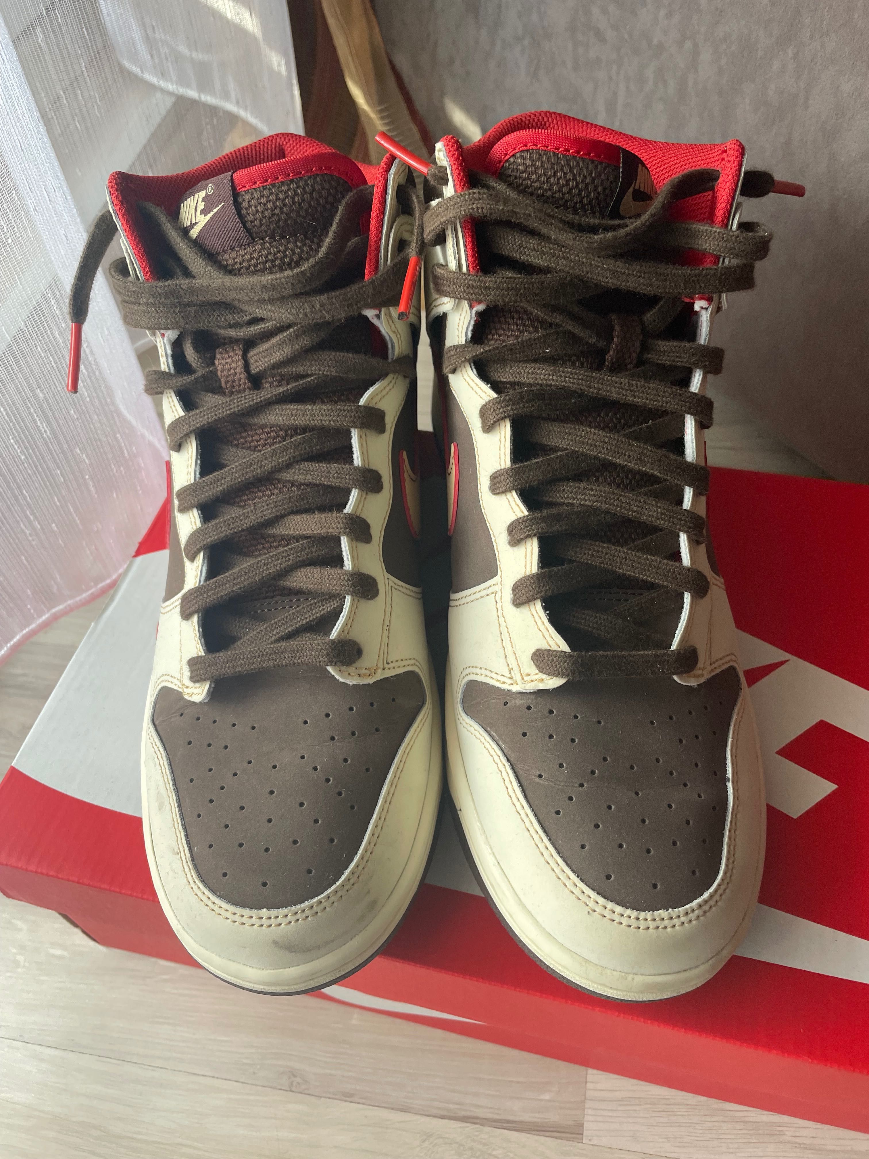 Buty męskie Nike Dunk High Retro SE - Brązowy