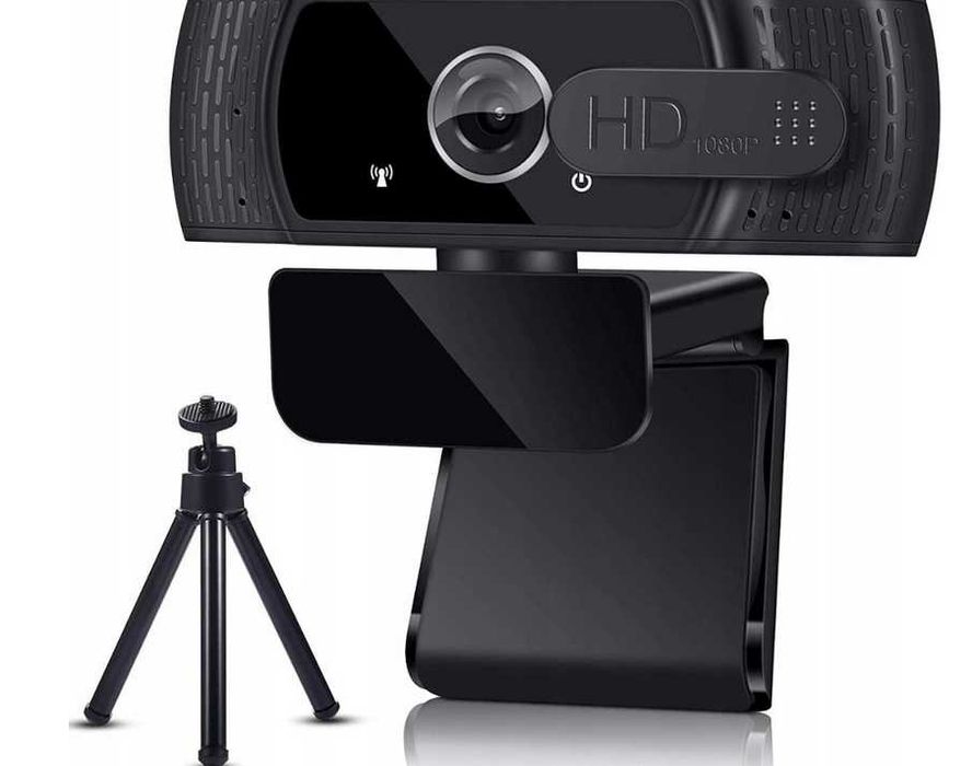 EYONME W6 Full HD 1080P kamera do laptopa z mikrofonem czarna kamera