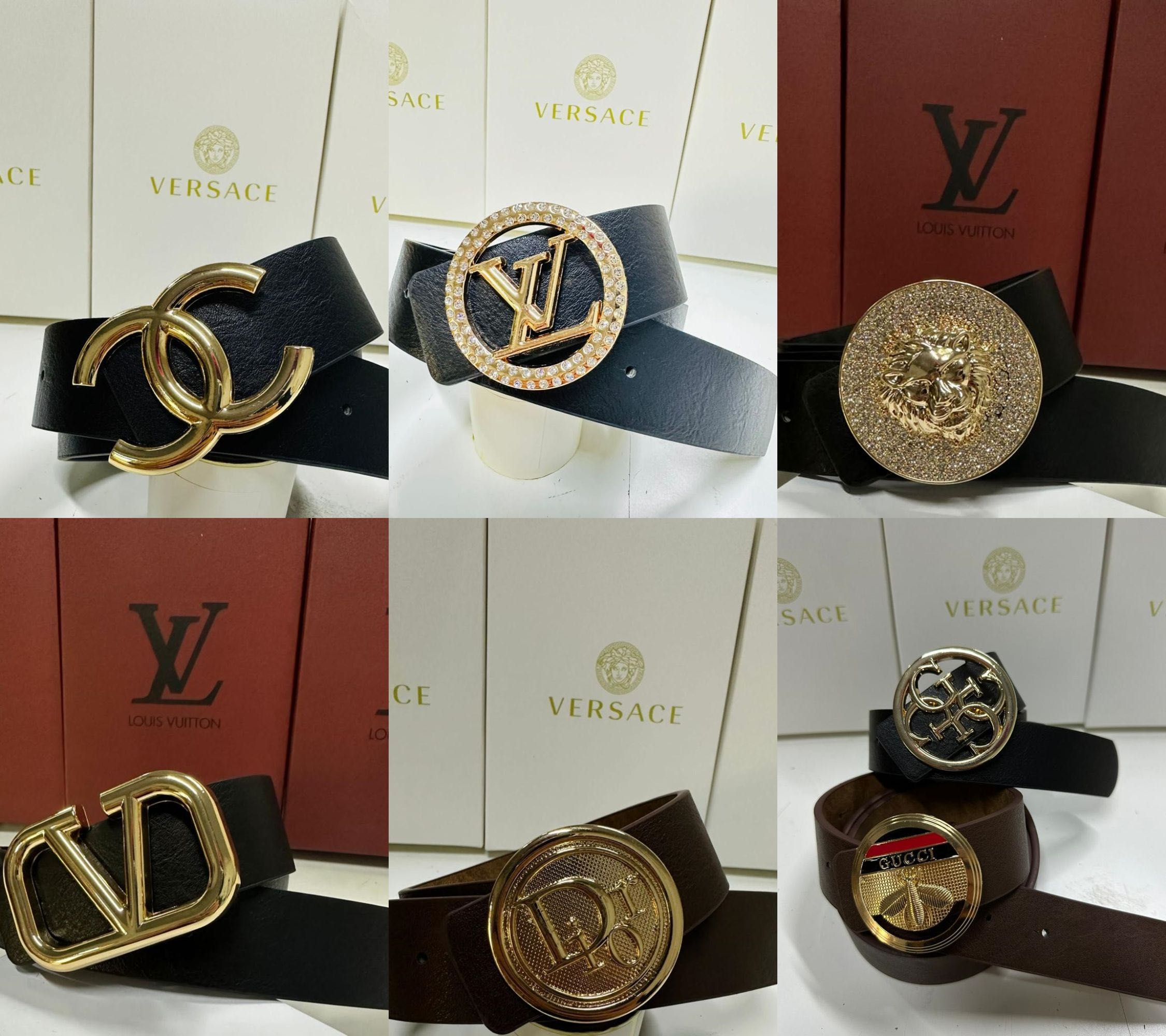 Pasek klamra versace OKAZJA NOWY Louis LV Damski Meski unisex
