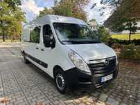 Opel MOVANO  2.3 125KM Brygadówka 7-osób Klimatyzacja Bezwypadkowy Serwisowany
