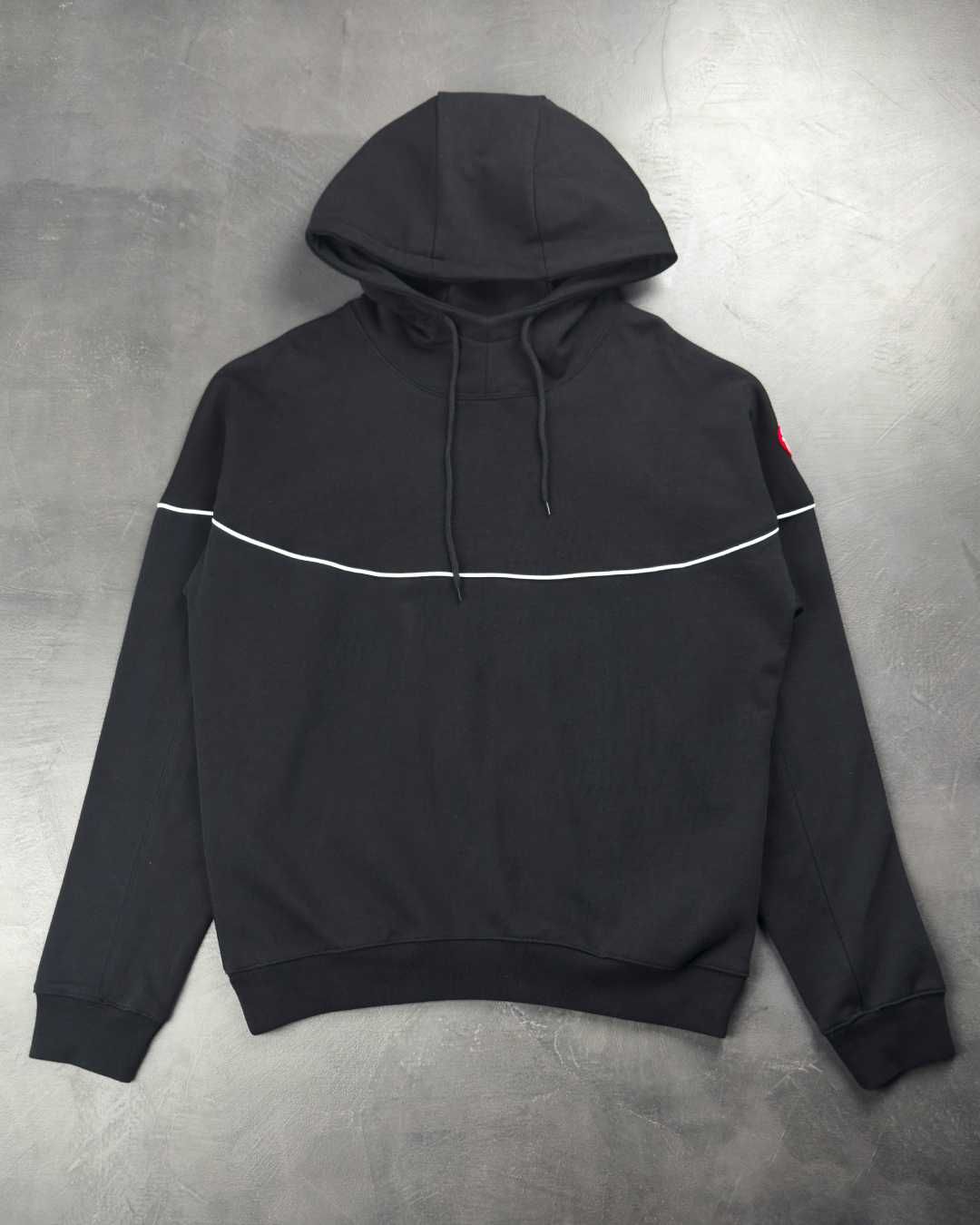 Худі CAV EMPT White Line Heavy Hoody Black CAV141