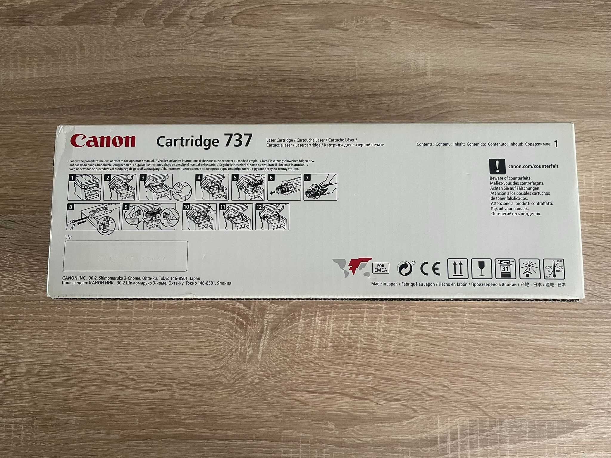 Canon toner 737 - oryginalnie zapakowany