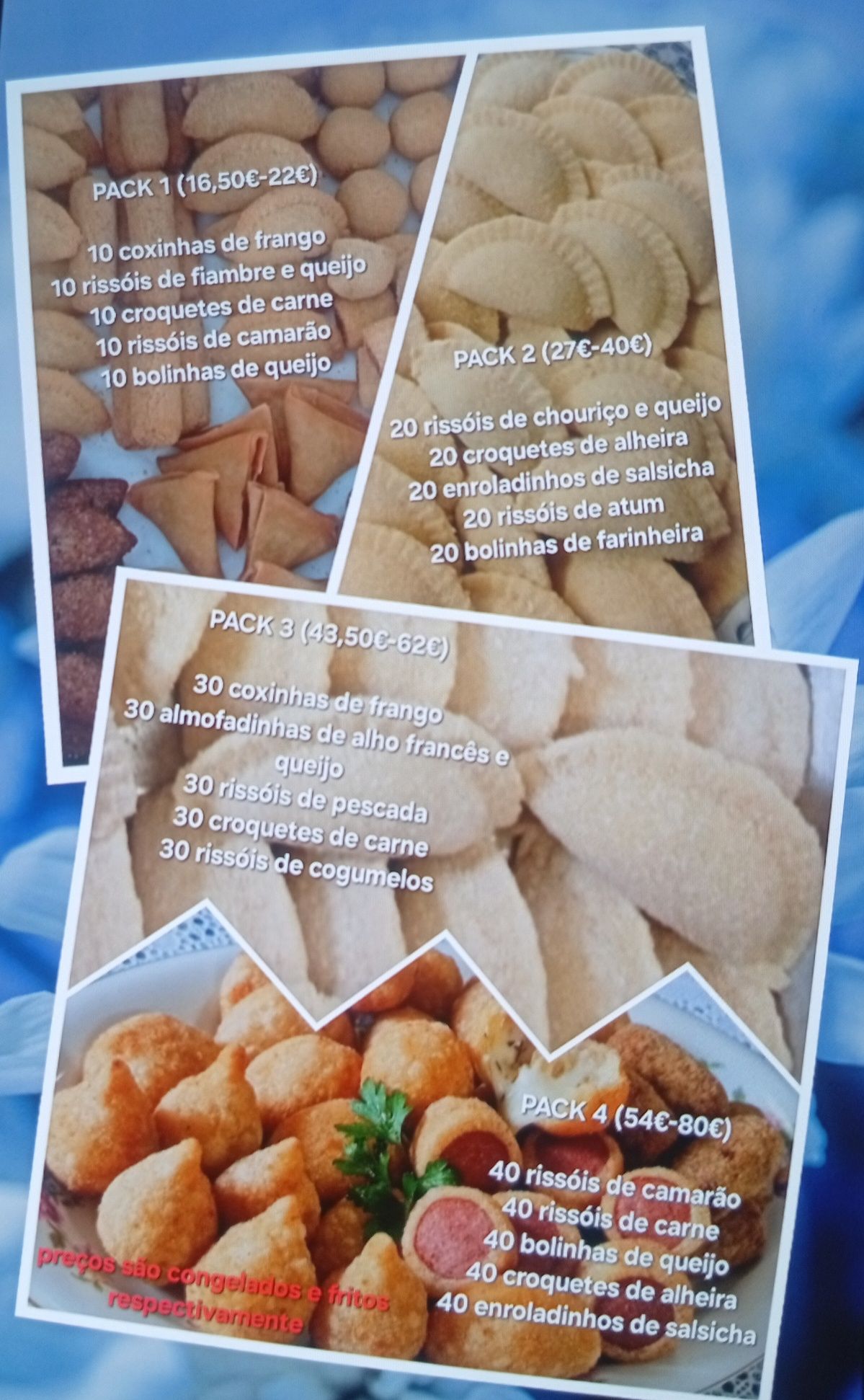 Salgadinhos deliciosos