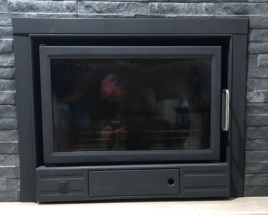 Recuperador de aquecimento a lenha em ferro fundido e ventildo