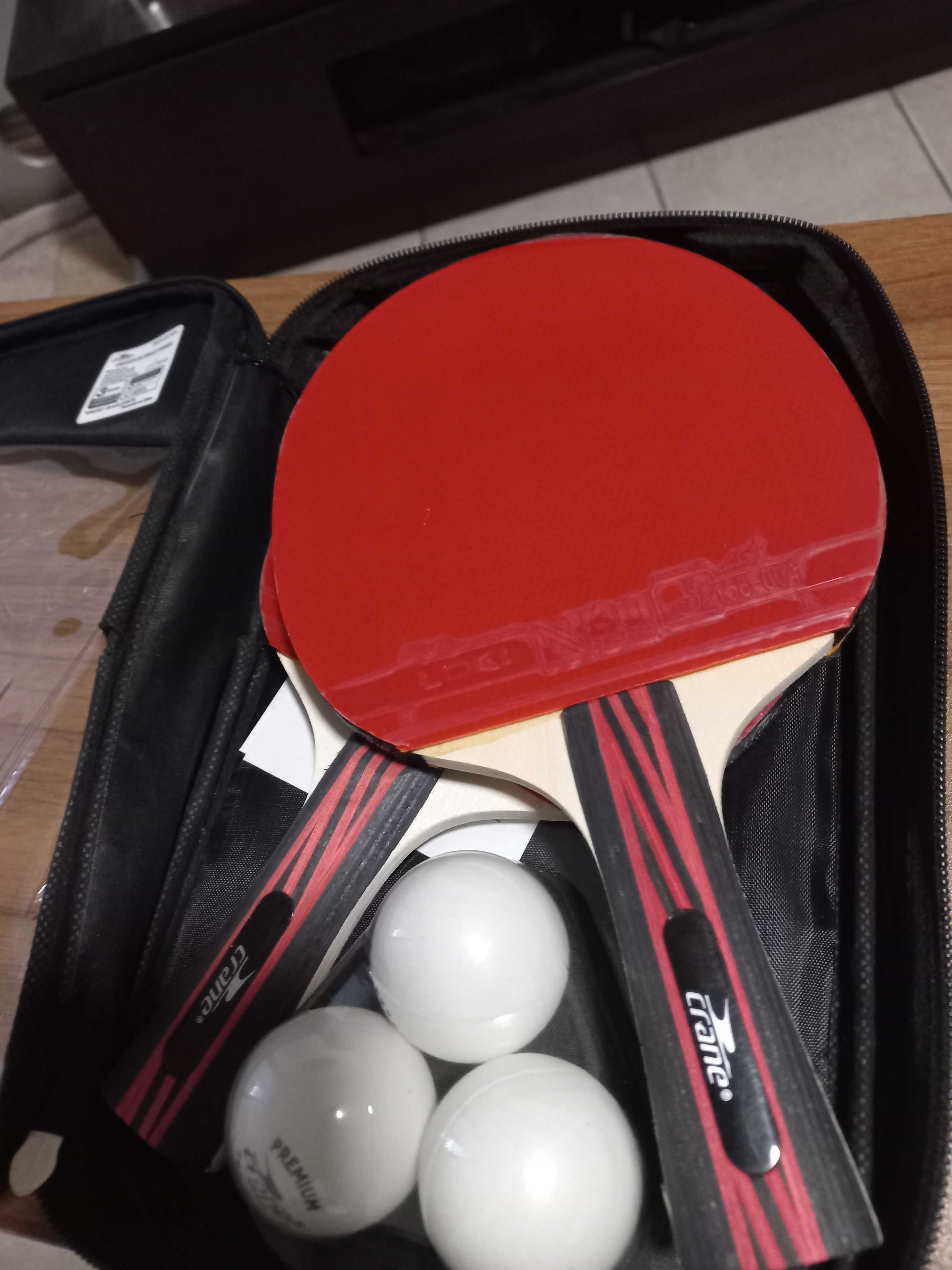Raquetes de ping pong com 3 bolas