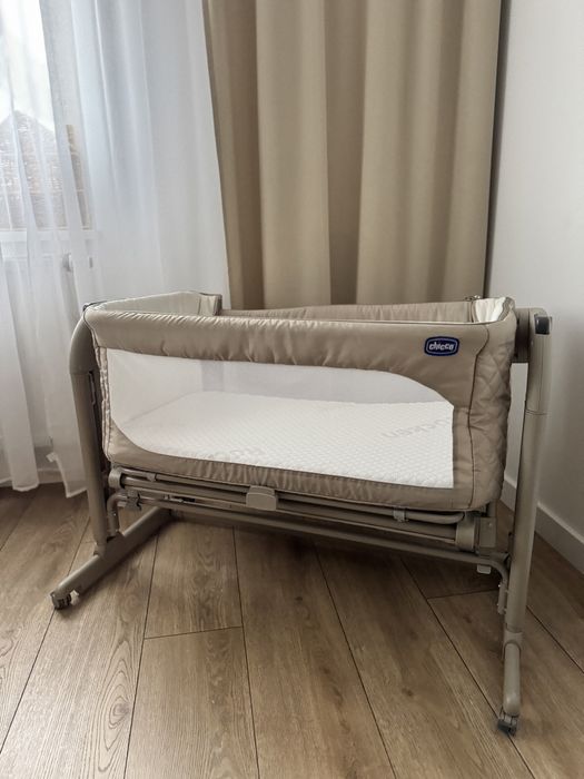 Chicco Next2Me Magic + materac Rucken/ lożeczko dostawne + pasy