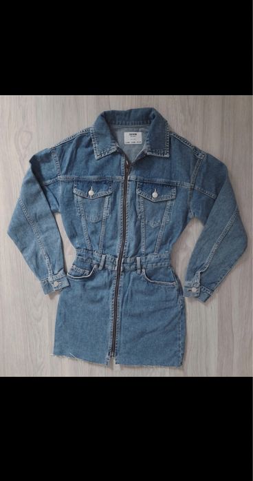 Jeansowa sukienka xs bershka