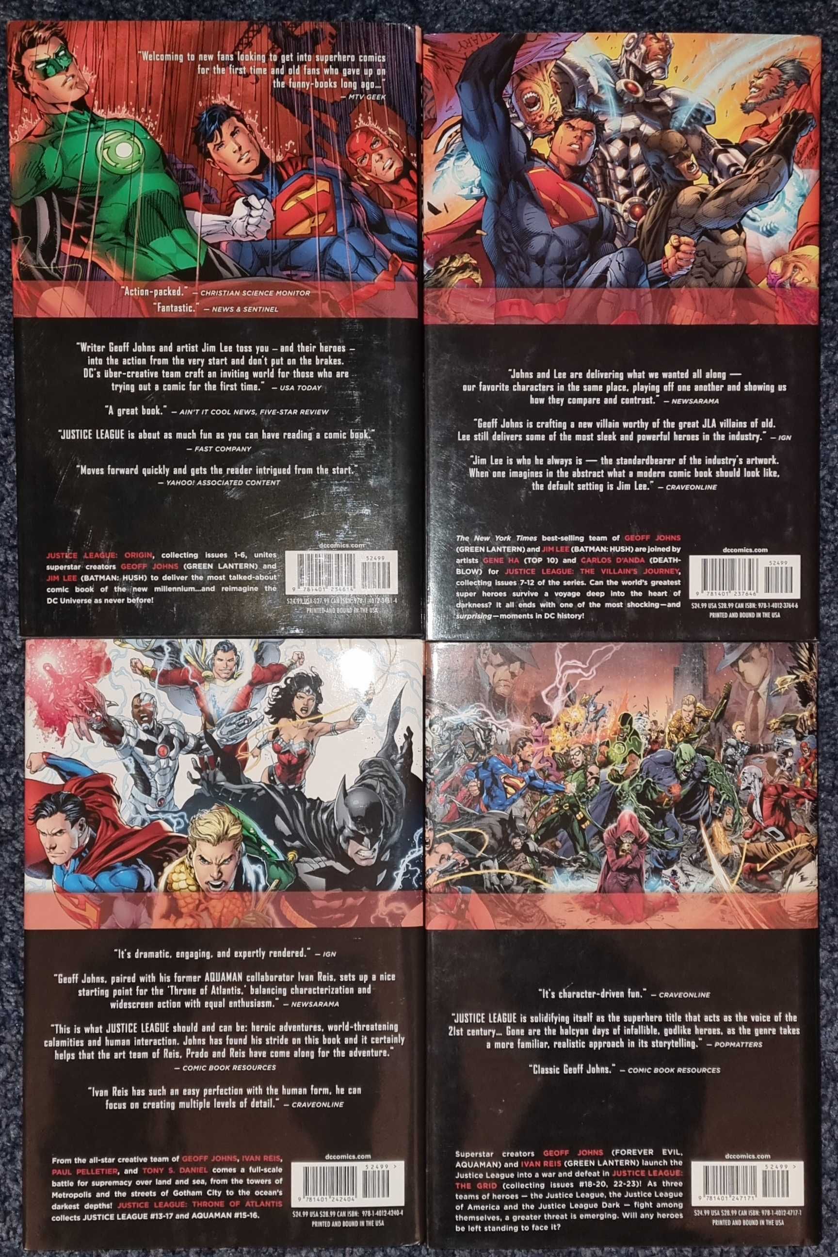 Justice League Vol. 1 - 4 Hardcover - Geoff Johns