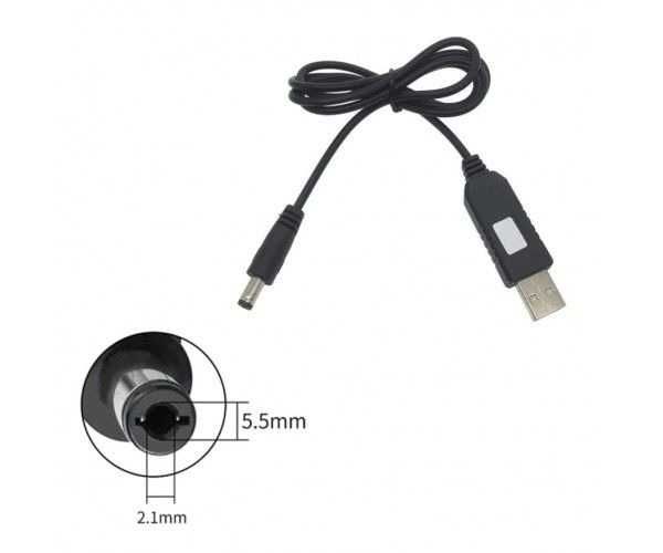 Кабель DC 5.5x2.1мм для роутерів с ПРЕОБРАЗОВАТЕ с 5 V на 9V 12V є ОПТ